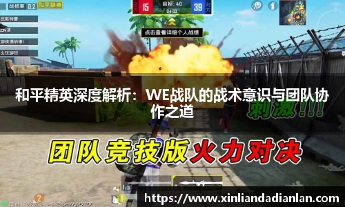 和平精英深度解析：WE战队的战术意识与团队协作之道